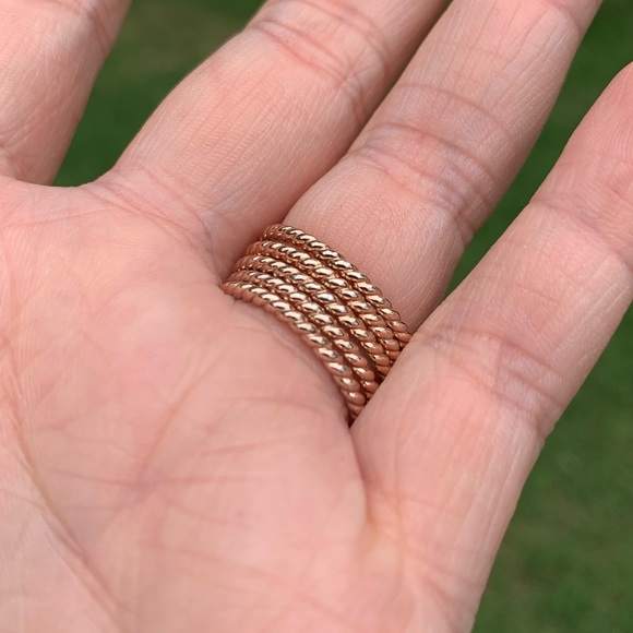 5-band Rhinestone Shape Rings - Picture 12 of 16